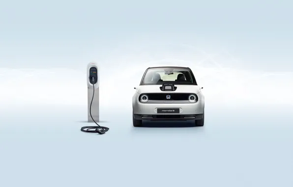 Картинка electric car, Honda E, charge station