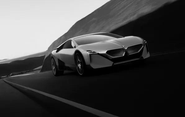 Картинка движение, купе, BMW, 2019, Vision M NEXT Concept