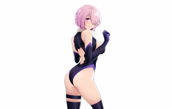 Картинка girl, sexy, ass, cleavage, thighhighs, pink hair, boobs, anime, beautiful, short hair, pretty, butt, breasts, …