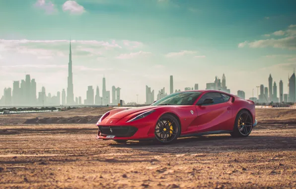 Картинка Ferrari, суперкар, Дубай, Dubai, Superfast, 812