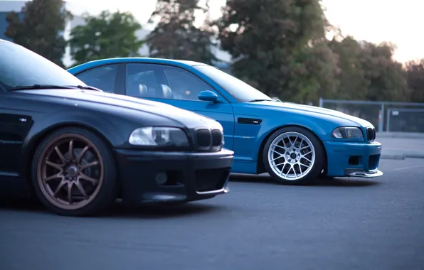 Картинка BMW, Blue, Black, E46, M3