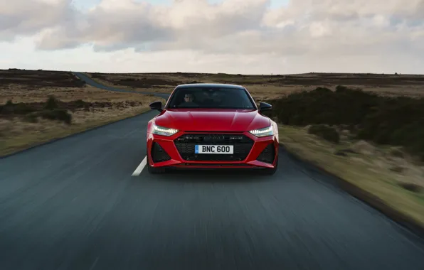 Картинка дорога, Audi, скорость, RS 7, 2020, UK version, RS7 Sportback