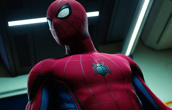 Картинка паук, костюм, Spider Man, Человек паук
