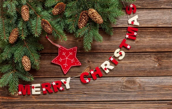 Картинка украшения, Новый Год, Рождество, Christmas, wood, New Year, decoration, xmas, Merry, fir tree, ветки ели