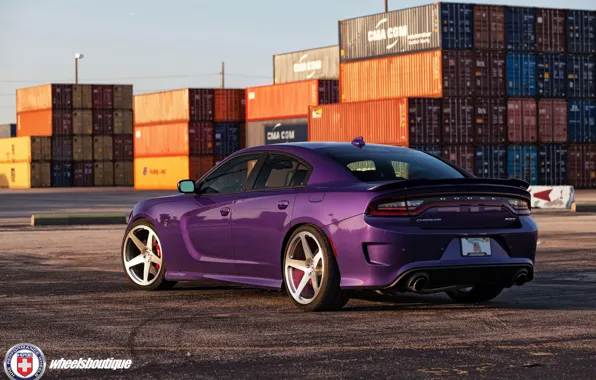 Картинка Purple, Dodge Charger, Hellcat, SRT