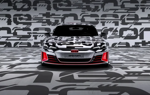Картинка Audi, купе, символы, 2018, e-tron GT Concept, четырёхдверное