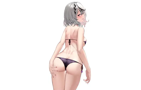 Картинка kawaii, hot, sexy, ass, wet, pretty, butt, cute, bikini, sweat, backside, tight, anime girl, g-string, …