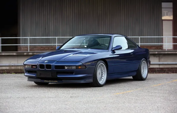 Картинка BMW, Blue, Front, Coupe, Side, Alpina, BMW 8, BMW 8 Series, B12, B12 5.7, Front …