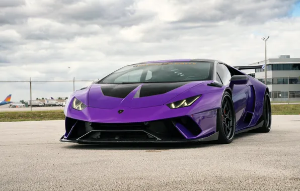 Картинка Lamborghini, Sky, Purple, VAG, Performante, Huracan