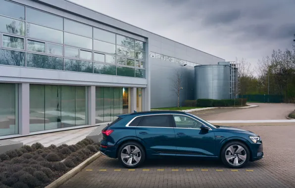 Картинка Audi, парковка, E-Tron, 2019, UK version