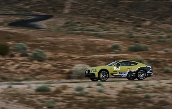 Картинка купе, Bentley, Continental GT, в движении, Pikes Peak, 2019, 626 л.с.