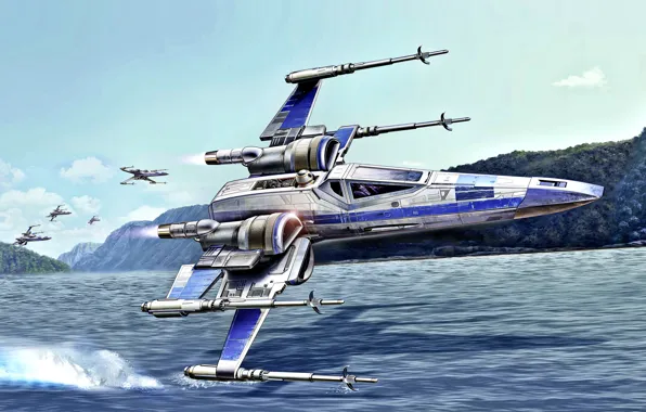 Картинка Звездные Войны, X-wing, Галактическая гражданская война, Звездный истребитель, T-65B, Альянс повстанцев