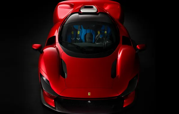 Картинка red, supercar, front view, Ferrari Daytona SP3