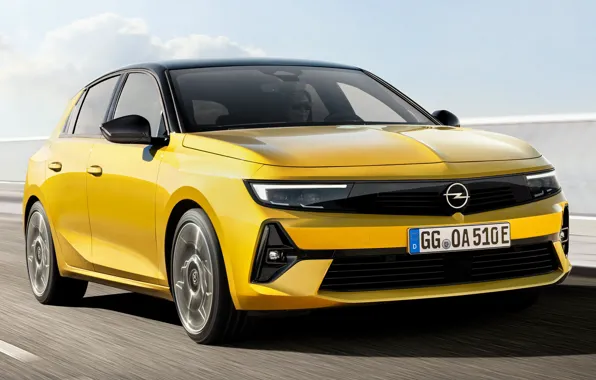 Картинка скорость, седан, гибрид, экстерьер, 2021, Opel Astra Hybrid, опель астра