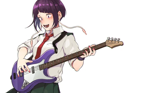 Картинка девушка, гитара, Boku no Hero Academia, Моя геройская акадеимя, Jirou Kyouka