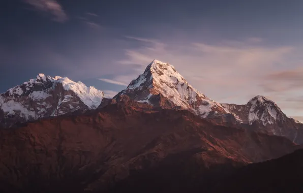 Картинка небо, горы, mountains, Непал, Nepal