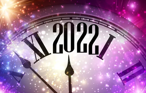 Картинка праздник, часы, Рождество, цифры, Новый год, new year, 2022