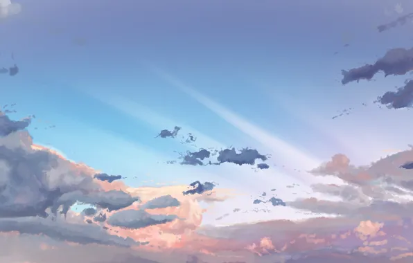 Картинка небо, облака, by Banishment