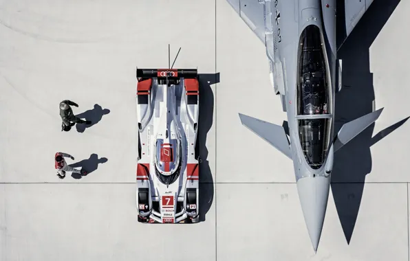 Картинка Фонарь, LMP1, Пилот, 24 Hours of Le Mans, 24 часа Ле-Мана, Eurofighter Typhoon, Audi R18, …