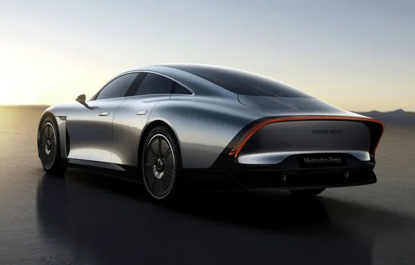 Картинка купе, Mercedes-Benz, 2022, Vision EQXX Concept, хвост заднего свеса