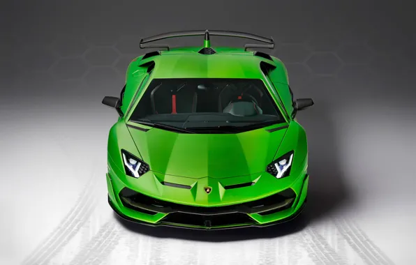 Картинка Lamborghini, суперкар, вид спереди, 2018, Aventador, SVJ, Aventador SVJ