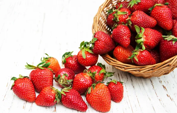 Картинка ягоды, клубника, red, fresh, strawberry, berries, basket