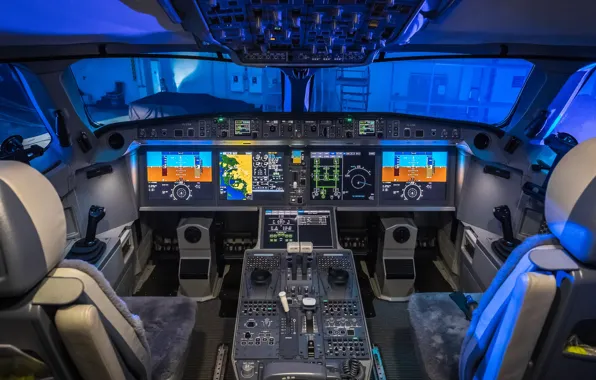 Картинка bombardier, cockpit, cs300