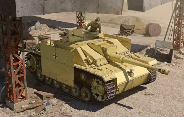 Картинка Германия, StuG III, Sturmgeschutz 40 Ausf G, Бронетехника, Третий Рейх