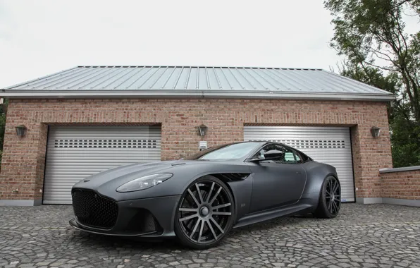Картинка Aston Martin, DBS, Superleggera, Black, Wheelsandmore