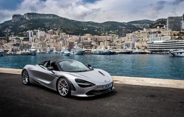 Картинка McLaren, суперкар, Monaco, Монако, Spider, 720S, 2019