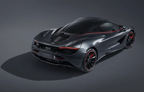 Картинка McLaren, суперкар, вид сзади, 2018, MSO, 720S, Stealth Theme