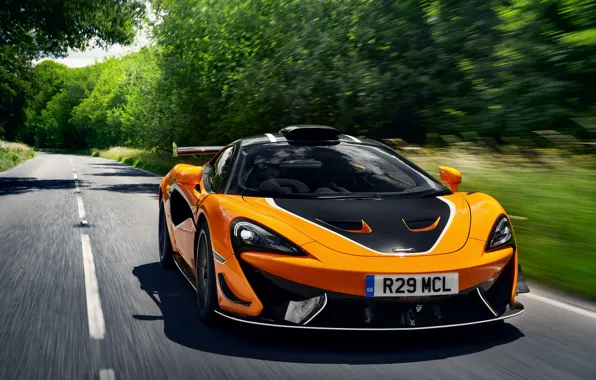 Картинка купе, McLaren, на дороге, 2020, V8 twin-turbo, 620R, 620 л.с., 3.8 л.