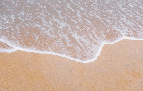 Картинка песок, море, волны, пляж, лето, берег, summer, beach, sea, seascape, sand, wave