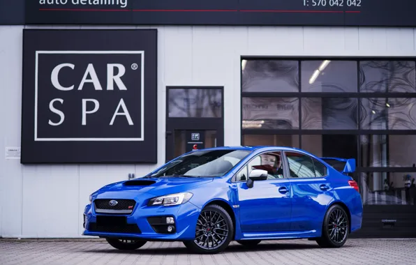 Картинка Subaru, WRX, STI, BLUE