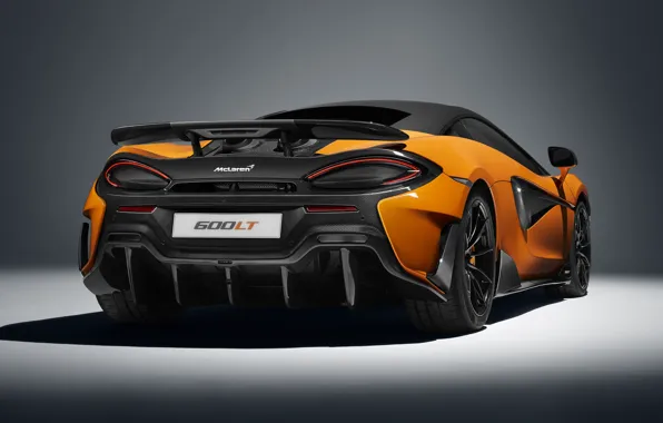 Картинка McLaren, суперкар, вид сзади, 2019, 600LT