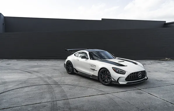 Картинка Mercedes, Wall, AMG, White, Sight, GT63