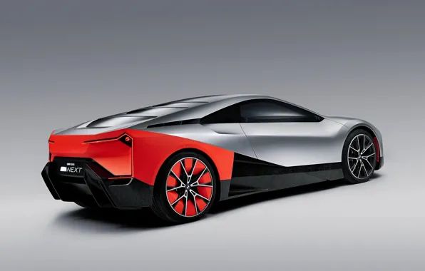 Картинка фон, купе, BMW, сзади, сбоку, 2019, Vision M NEXT Concept