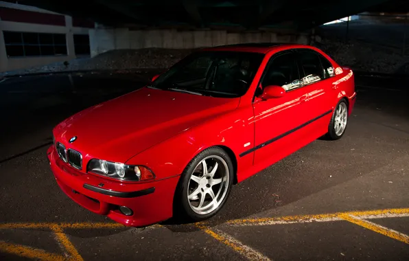 Картинка Red, E39, Parking, M5