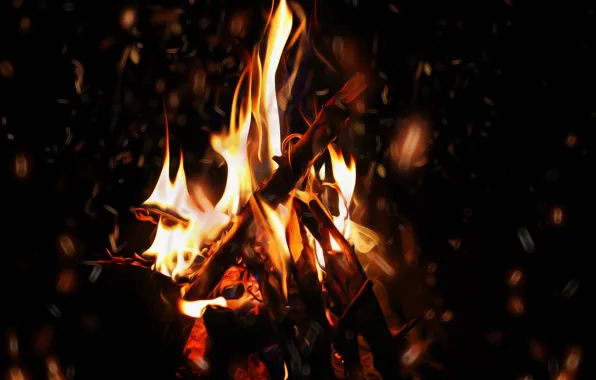 Картинка фон, огонь, пламя