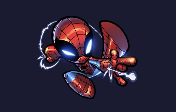 Картинка человек-паук, spider-man, паутина, паук, spider, костюм, супергерой, человек паук, superhero, net