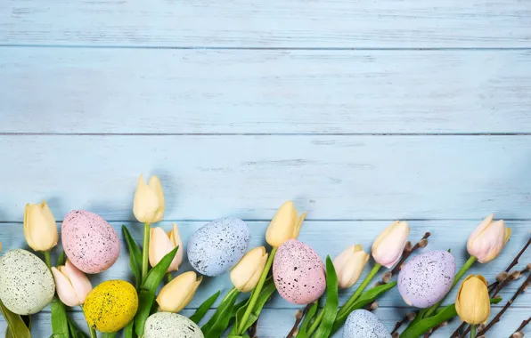 Картинка Пасха, wood, Easter, tulip, Eggs, Myfoodie
