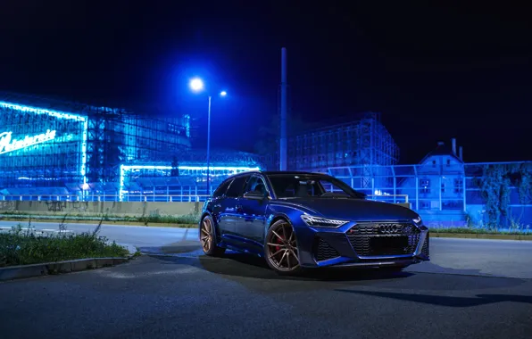 Картинка Audi, Blue, RS6