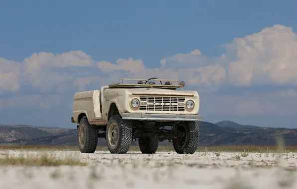 Картинка тюнинг, Ford, 1966, 2018, Bronco, рамный, ICON Bronco Derelict Roadster