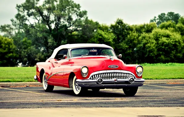 Картинка Red, Classic, Old, Vintage, Buick, Skylark