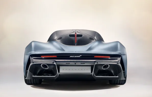 Картинка McLaren, вид сзади, гиперкар, 2019, Speedtail