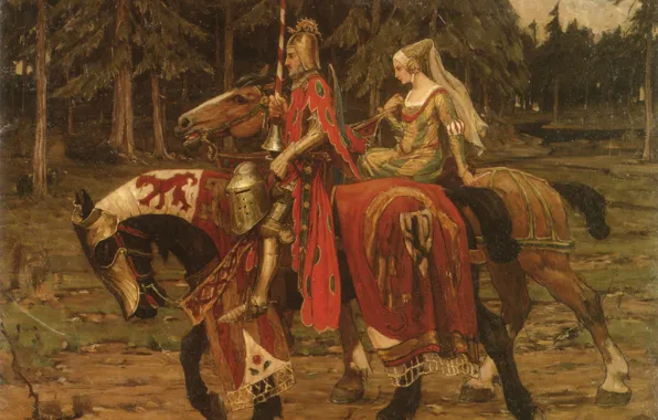 Картинка Альфонс Муха, Славянский эпос, Геральдическое рыцарство