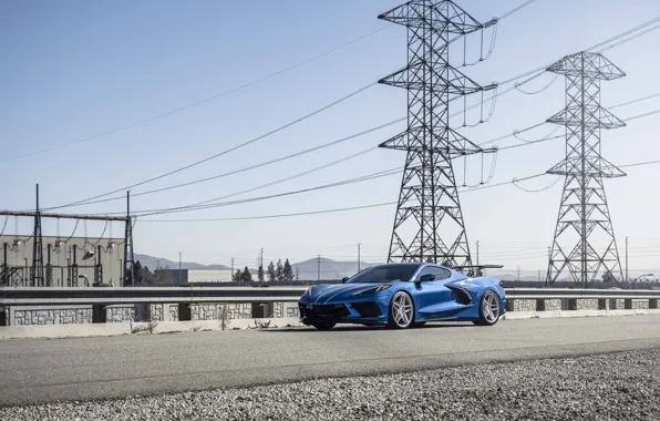 Картинка Corvette, Chevrolet, Blue