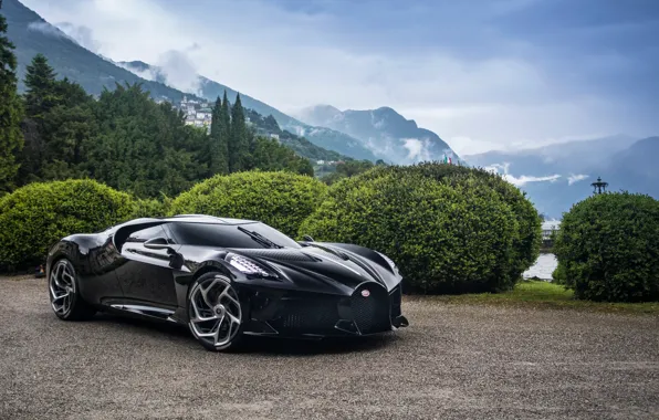 Картинка Bugatti, суперкар, гиперкар, 2019, La Voiture Noire