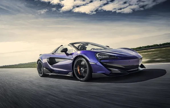 Картинка McLaren, суперкар, Spider, 2019, 600LT, Lantana Purple