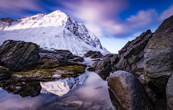 Картинка горы, камни, Норвегия, Lofoten